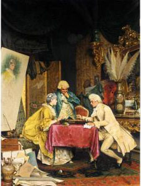 Sala Artistica Oil Painting by Arturo Ricci