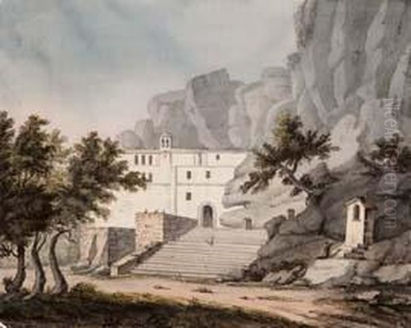 Undici Vedute Della Sicilia - 1834 Oil Painting by Pio Ricci