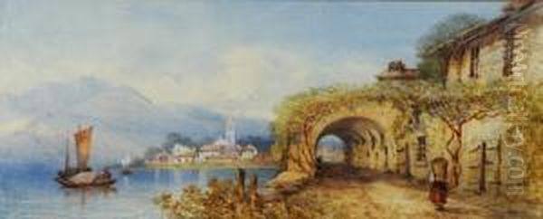 Scorcio Di Bellaggio Oil Painting by Edward M. Richardson