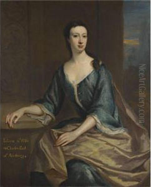 Portrait Of Lady Juliana Boyle, Countess Of Ailesbury Oil Painting by Richardson. Jonathan