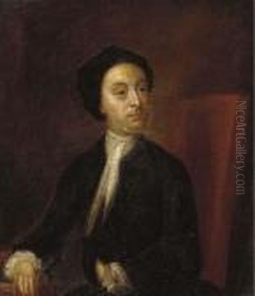 Portrait Of Matthew Prior Oil Painting by Richardson. Jonathan