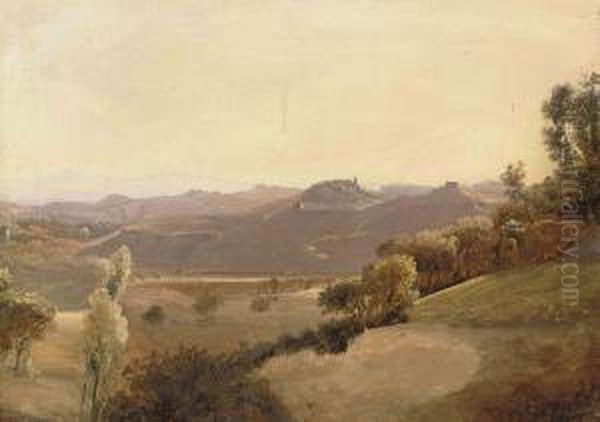 An Abruzzian Landscape Oil Painting by Thomas Miles Richardson