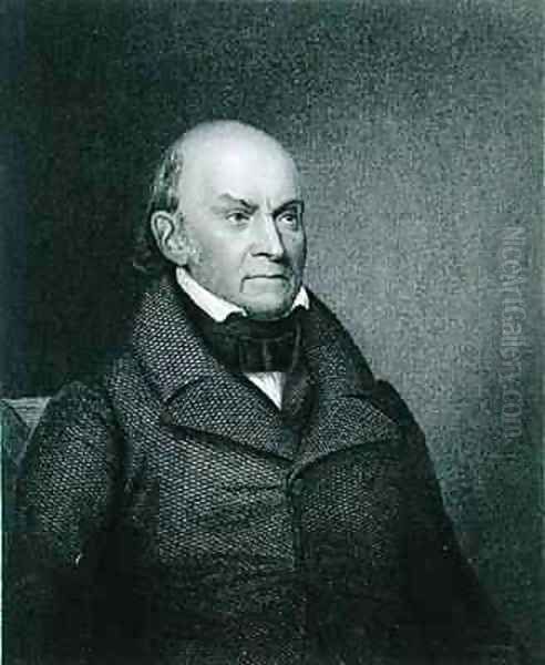 John Quincy Adams Oil Painting by Asher Brown Durand