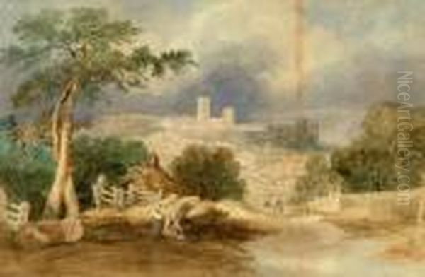 Durham Oil Painting by Thomas Miles Richardson