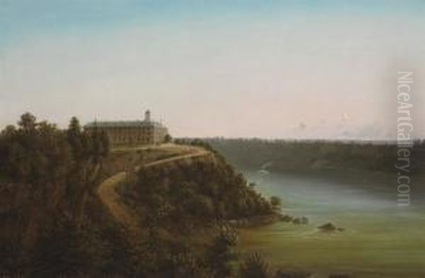 The Clifton House, Niagara Falls, Ontario Oil Painting by Ferdinand Reichardt