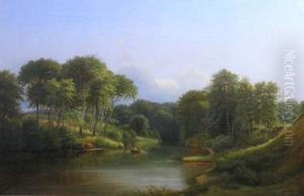 Paysage Oil Painting by Ferdinand Reichardt