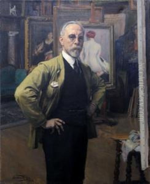 Autoportrait Oil Painting by Herman Richir