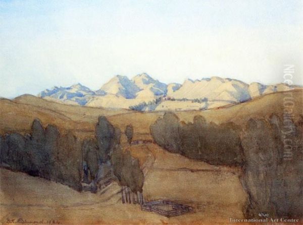 North Canterbury Landscape Oil Painting by Dorothy Kate Richmond