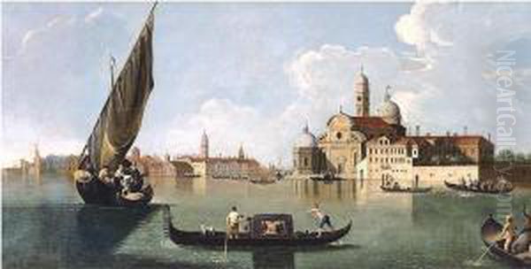 View Of San Michele, Venice Oil Painting by Giovanni Richter