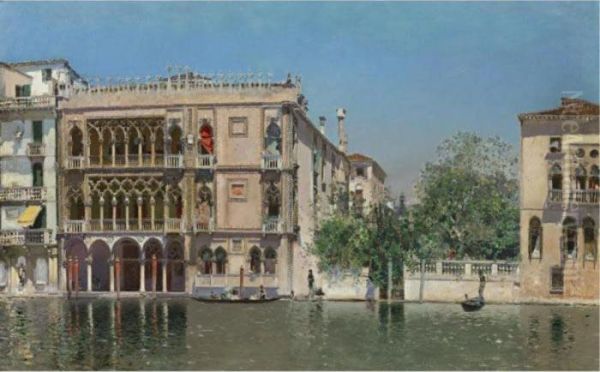 The Ca' D'oro Oil Painting by Martin Rico y Ortega