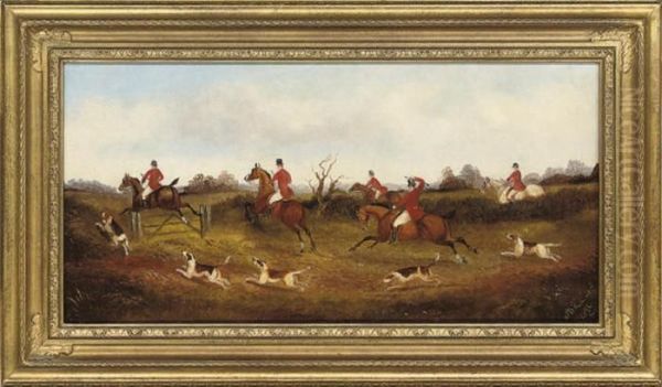 The Chase Oil Painting by Philip H. Rideout