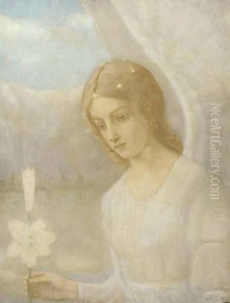 The Angel of the Annunciation Oil Painting by Lowell Dyer