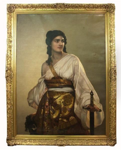 Judith Oil Painting by August Riedel