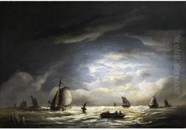 Marine Oil Painting by Nicolaas Riegen