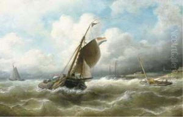 Stormy Weather Oil Painting by Nicolaas Riegen