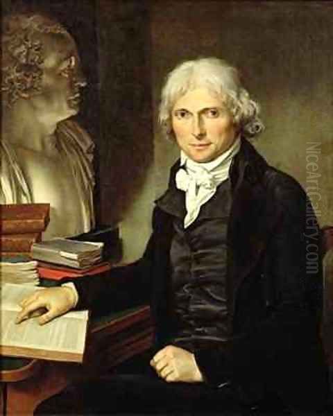 Portrait of Francois Xavier Bichat 1771-1802 Oil Painting by Pierre Maximilien Delafontaine