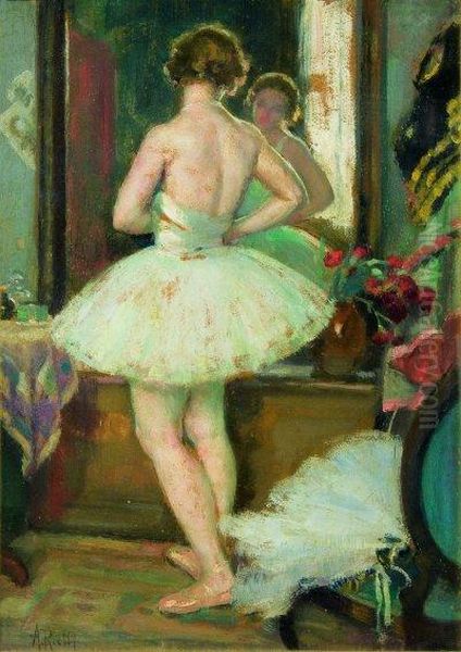 La Ballerina Oil Painting by Arturo Rietti