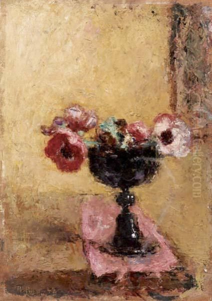 Vaso Di Fiori Oil Painting by Arturo Rietti