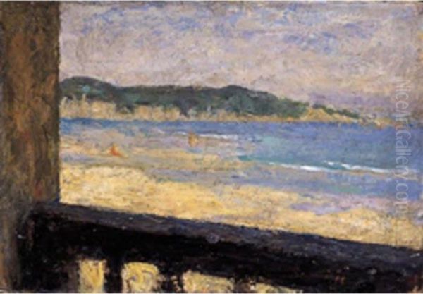 Hotelad Hendaye, Pirenei Atlantici Oil Painting by Arturo Rietti