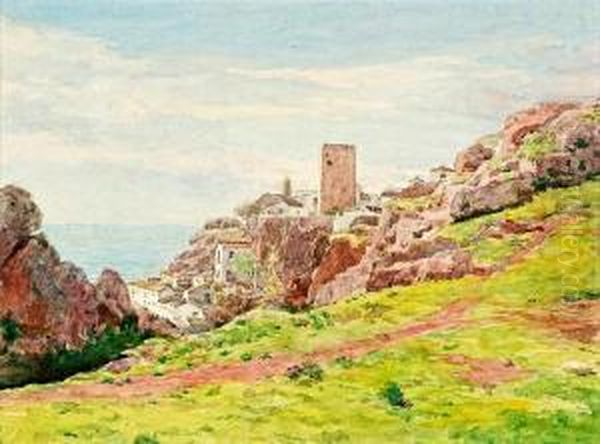 Paisaje Oil Painting by Luis Rigalt Y Farriols