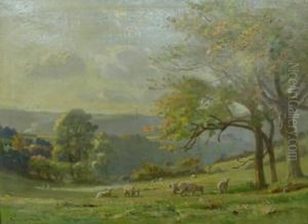 Springtime Oil Painting by Ernest Higgins Rigg