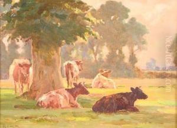 Welcome Shade Oil Painting by Ernest Higgins Rigg