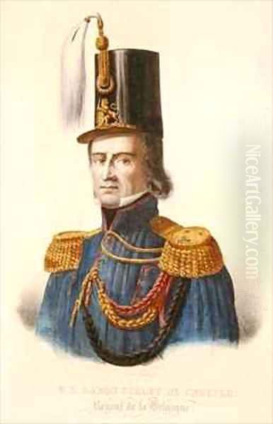 Baron Erasme Surlet de Chokier 1769-1839 Regent of Belgium Oil Painting by Ferdinand J.J. Daems