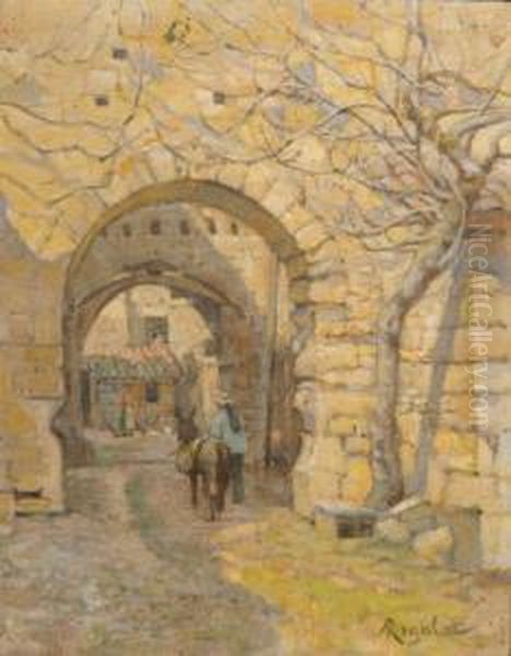 The Archway. Oil Painting by Albert Gabriel Rigolot