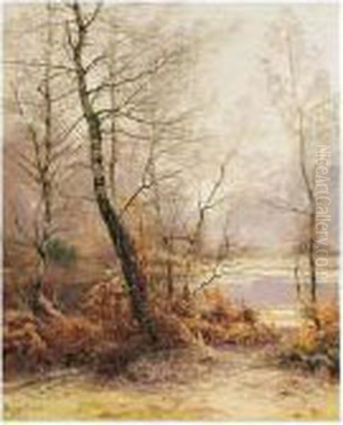 Bord D'etang En Hiver Oil Painting by Albert Gabriel Rigolot