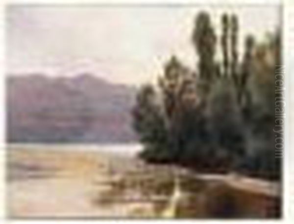 Le Lac
 Du Bourget Oil Painting by Albert Gabriel Rigolot