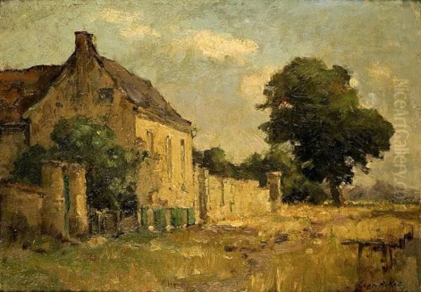 La Ferme Blanche Oil Painting by Leon Riket