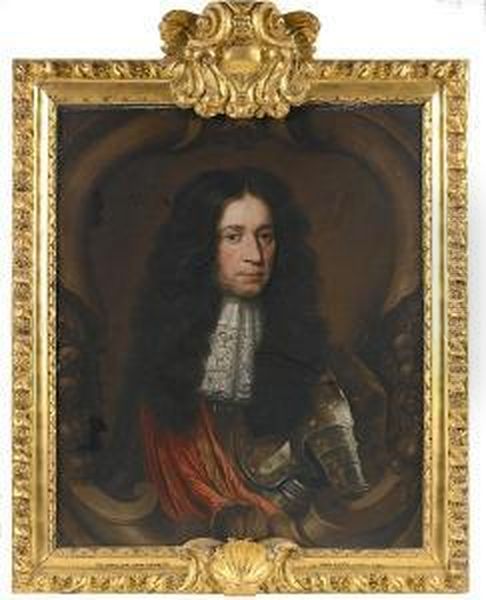 Portrait Of Sir John Hanmer (3rd Bart. Died1701) Oil Painting by John Riley