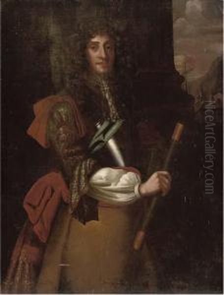 Portrait Of James Ii Oil Painting by John Riley