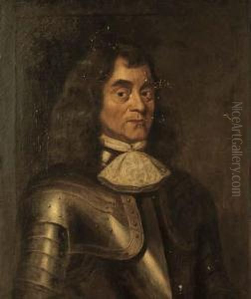 Portrait Of Sir George Rawdon Oil Painting by John Riley