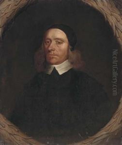 Portrait Of A Cleric Oil Painting by John Riley