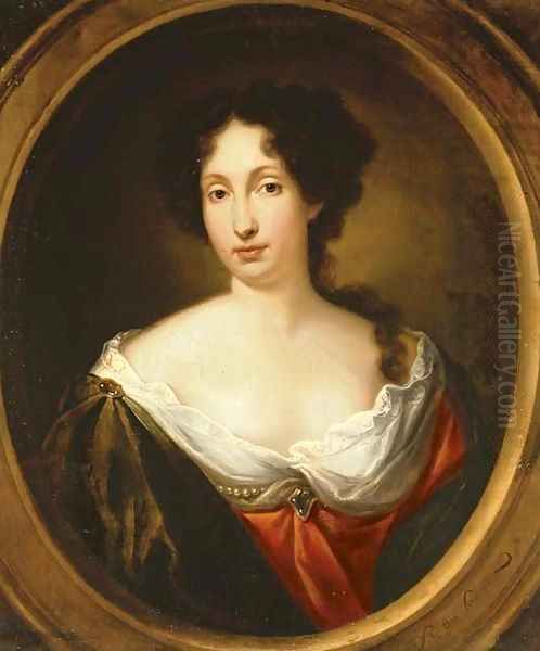 Portrait of a lady, traditionally identified as Louise de Kerouaille, Duchess of Portsmouth Oil Painting by Simon Dubois