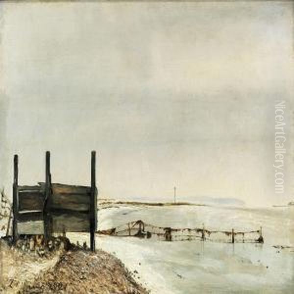 Roskilde Fjord Oil Painting by Laurits Andersen Ring