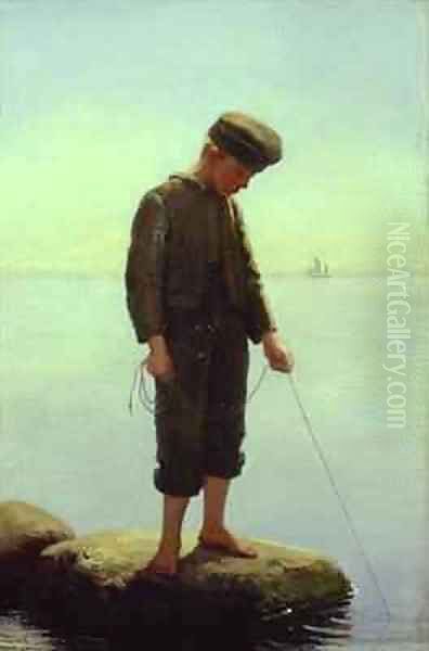 The Young Fisherman Oil Painting by Anton Laurids Johannes Dorph