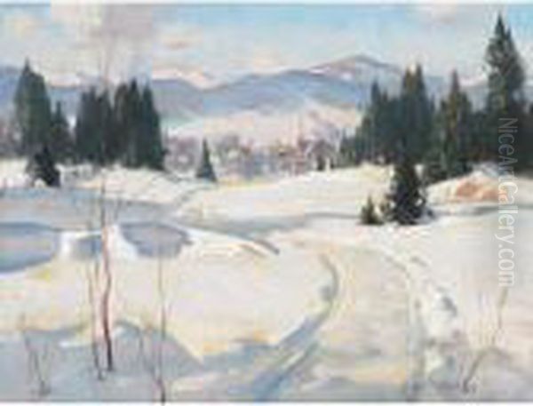 March Morning: St. Sauveur Oil Painting by Eric John Benson Riordon