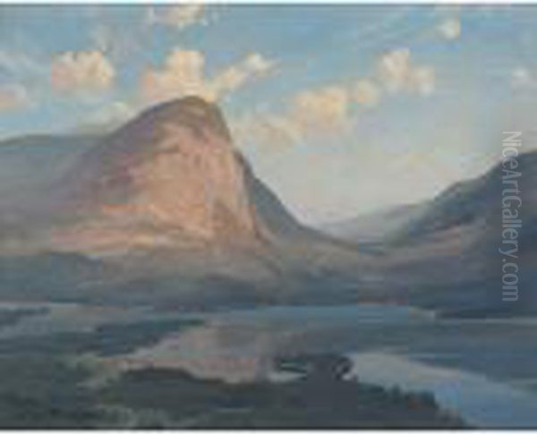 Alberta Lakes Oil Painting by Eric John Benson Riordon