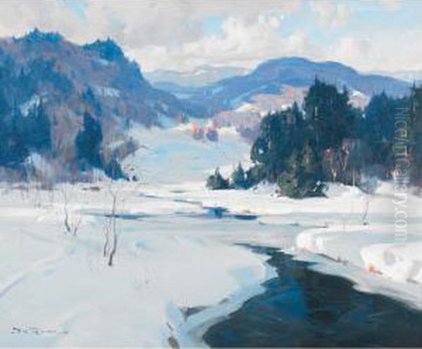 Morning Light, Laurentians Oil Painting by Eric John Benson Riordon