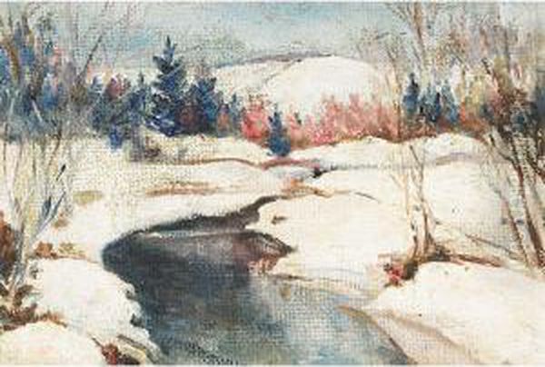 Paysage Hivernal Oil Painting by Eric John Benson Riordon