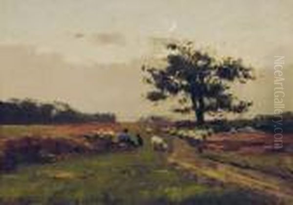 Landschaft Mit Schafer Oil Painting by Willem Cornelis Rip