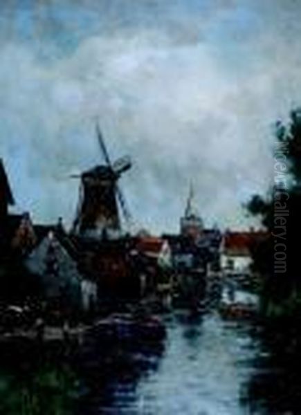 Aan De Vecht Oil Painting by Willem Cornelis Rip