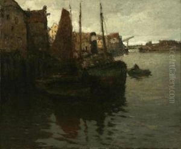 Amsterdam Harbor by William Frederick Ritschel