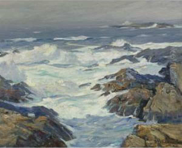 Morning Litany Carmel Highlands California Oil Painting by William Frederick Ritschel