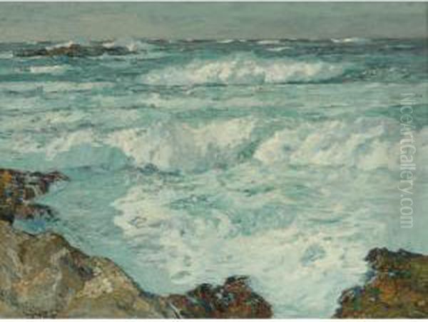 Yankee Point Carmel Oil Painting by William Frederick Ritschel