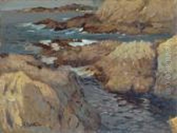 Carmel Coves Oil Painting by William Frederick Ritschel