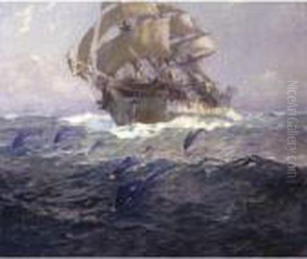 In The Trade Winds Oil Painting by William Frederick Ritschel