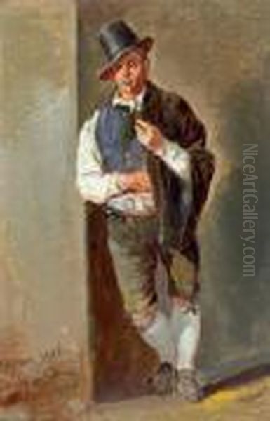 Ein Bauer Oil Painting by Eduard Ritter